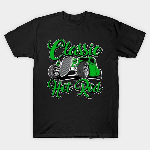 Classic Hotrod T-Shirt by Nifty T Shirts